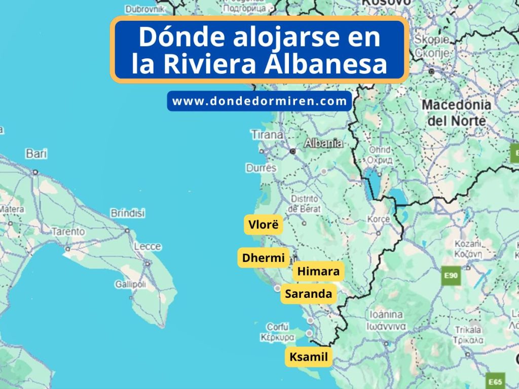 Dónde hospedarse en la Riviera Albanesa: Principales Localidades y Alojamientos