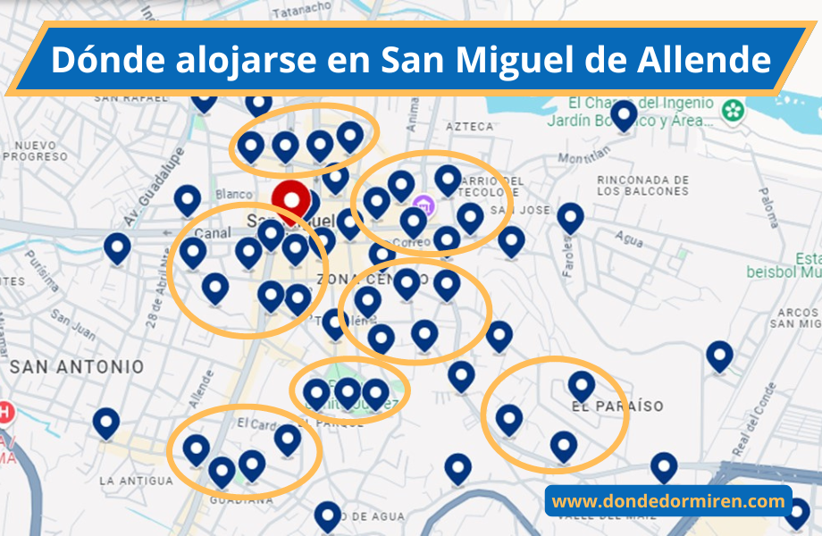 Dónde hospedarse en San Miguel de Allende: Zonas y Hoteles Recomendados