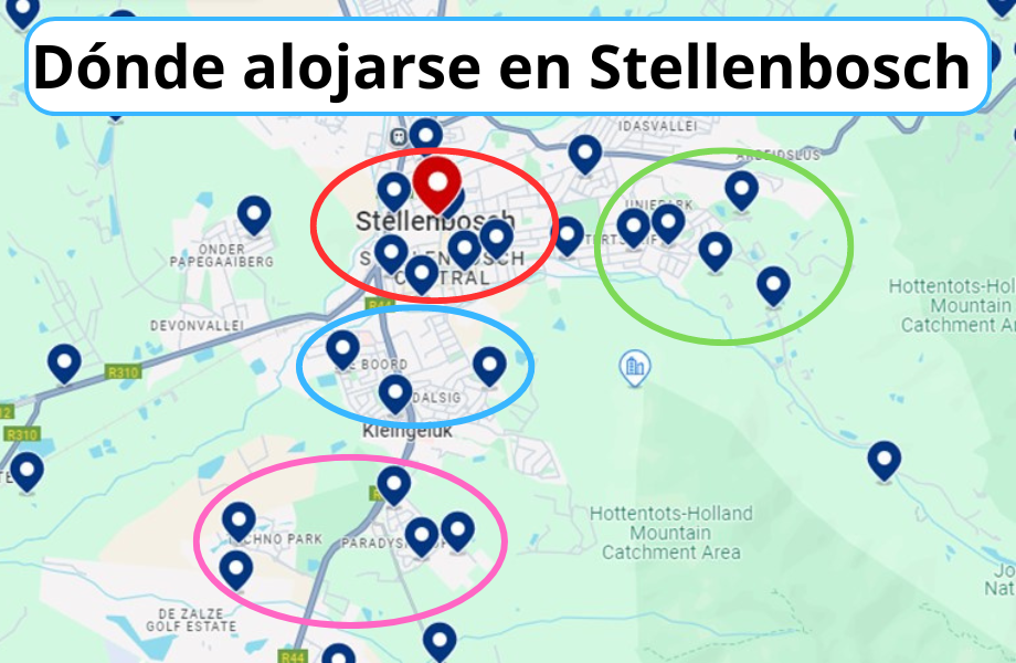 Dónde hospedarse en Stellenbosch: Mejores Áreas y Alojamientos