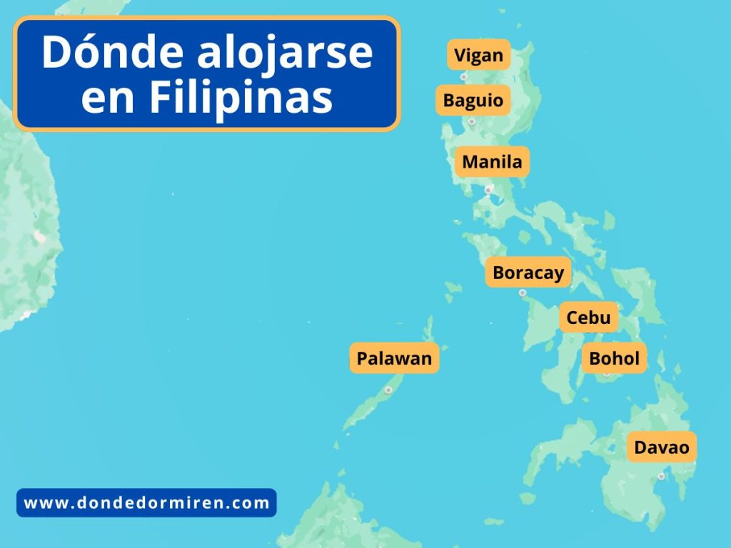 Opción de alojamiento en Filipinas: Ciudades y Pueblos Sugeridos