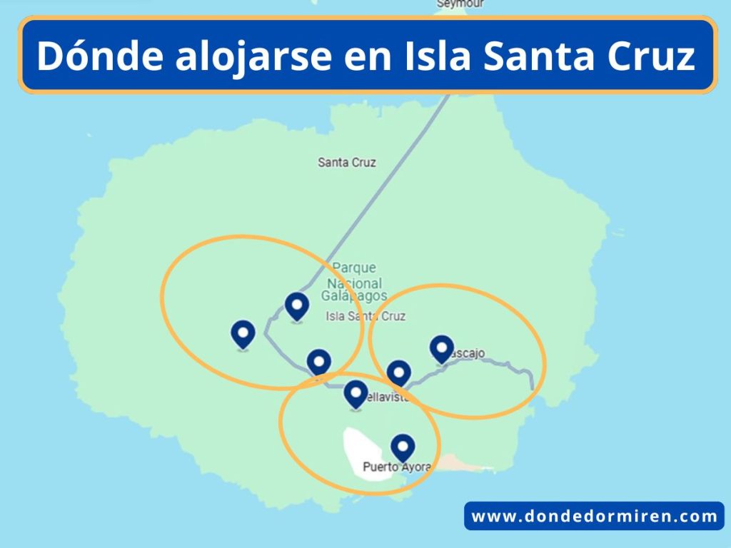 Dónde hospedarse en Isla Santa Cruz: Principales Áreas y Alojamientos