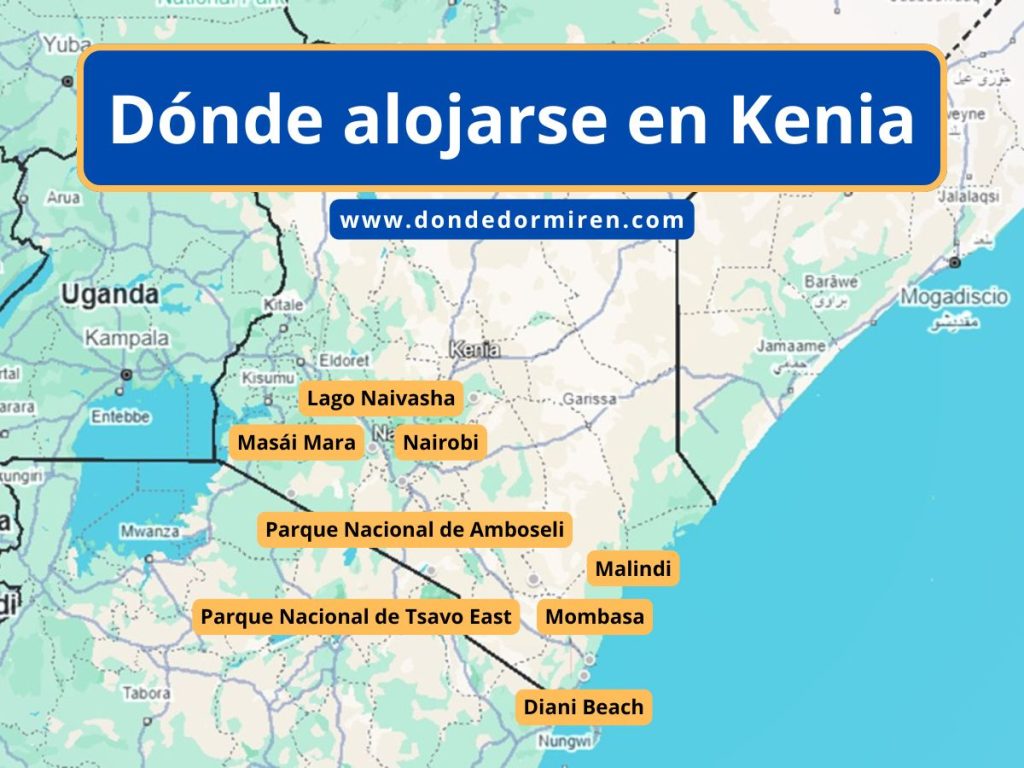 Dónde quedarse en Kenia: Ciudades, Parques Nacionales y Hoteles Sugeridos