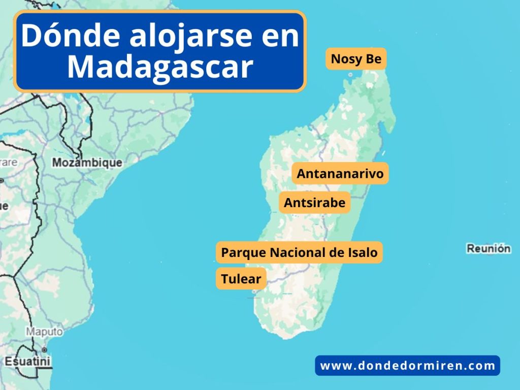 Dónde hospedarse en Madagascar: Ciudades y Villas Sugeridas