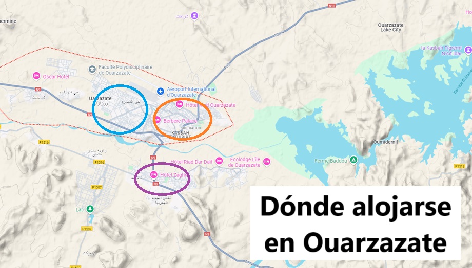 Opciones de alojamiento en Ouarzazate: Hoteles sugeridos