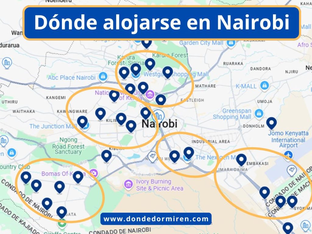 Dónde quedarse en Nairobi: Mejores Áreas y Hoteles Sugeridos