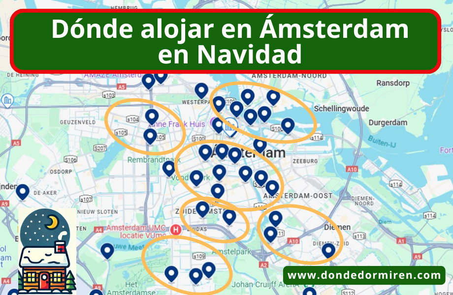 Dónde hospedarse en Ámsterdam durante la Navidad: Mejores Áreas y Alojamientos