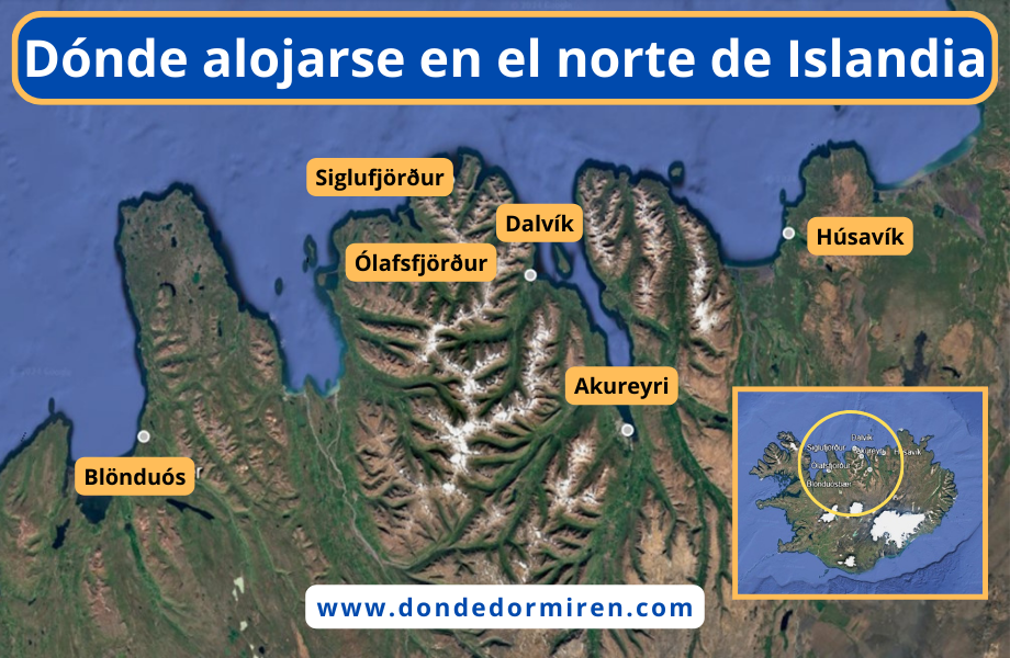 Opciones de alojamiento en el norte de Islandia: Principales Áreas y Alojamientos