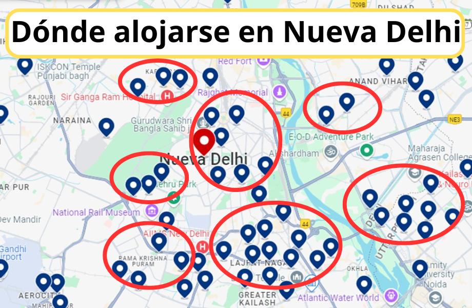 Dónde hospedarse en Nueva Delhi: Mejores Áreas y Hoteles 2025