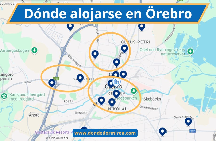 Dónde hospedarse en Örebro, Suecia: Principales áreas y alojamientos