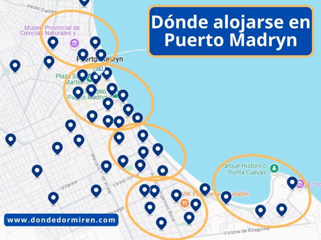 Dónde hospedarse en Puerto Madryn: Principales Áreas y Alojamientos