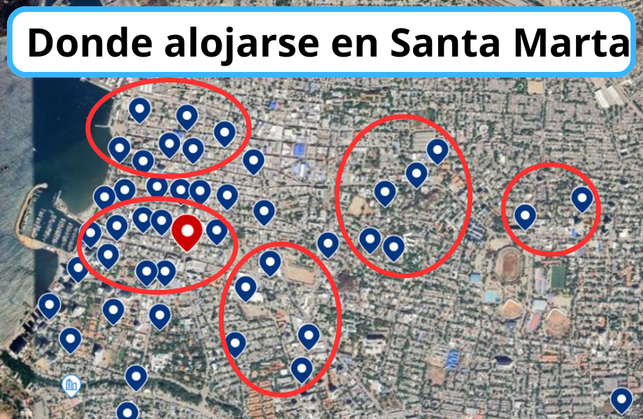 Dónde hospedarse en Santa Marta, Colombia: Las mejores áreas y opciones de alojamiento.