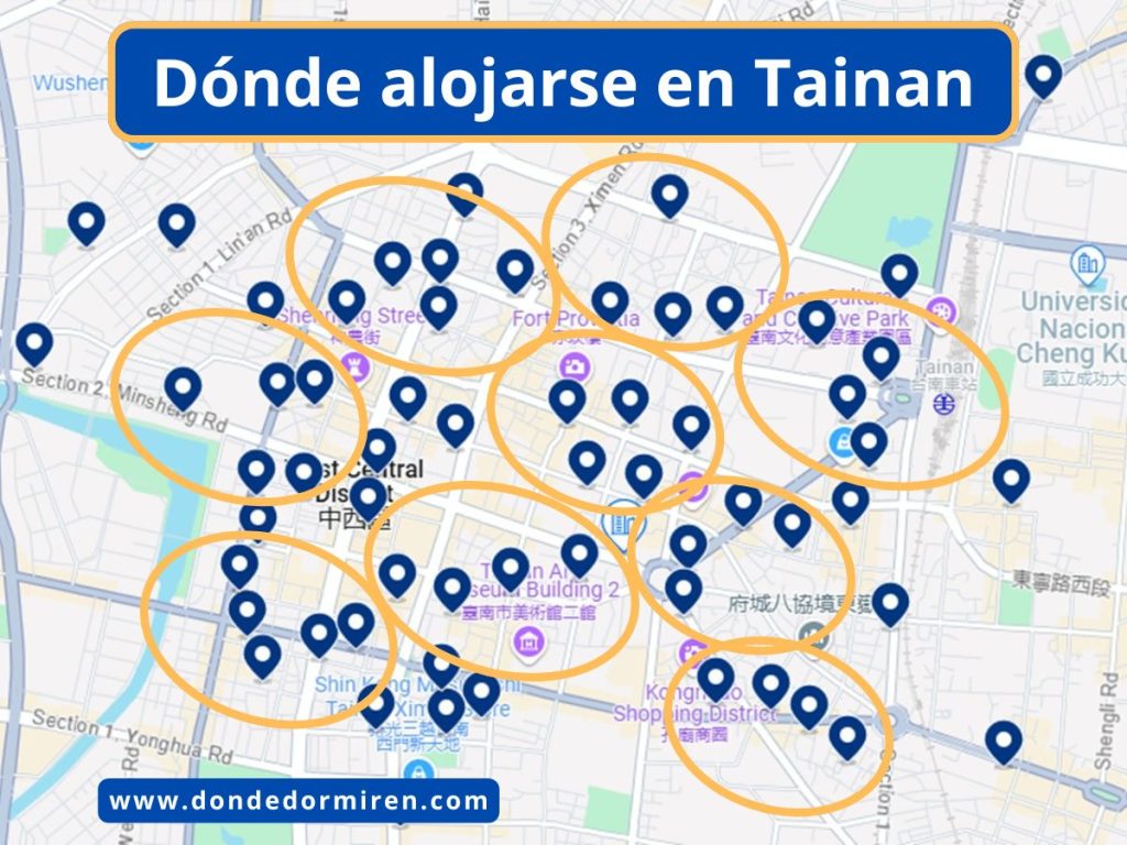 Opciones de alojamiento en Tainan: Áreas recomendadas y mejores hoteles