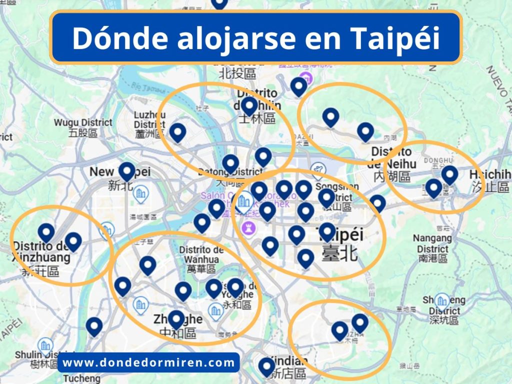 Dónde hospedarse en Taipéi: Mejores Áreas y Alojamientos