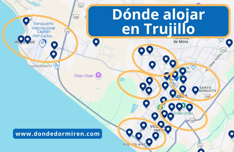 Dónde hospedarse en Trujillo, Perú: Zonas recomendadas y Alojamiento ideal