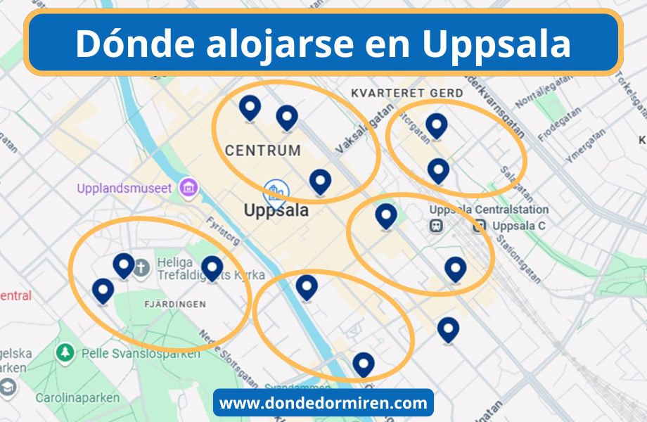 Dónde hospedarse en Uppsala: Áreas Destacadas y Alojamiento Recomendado