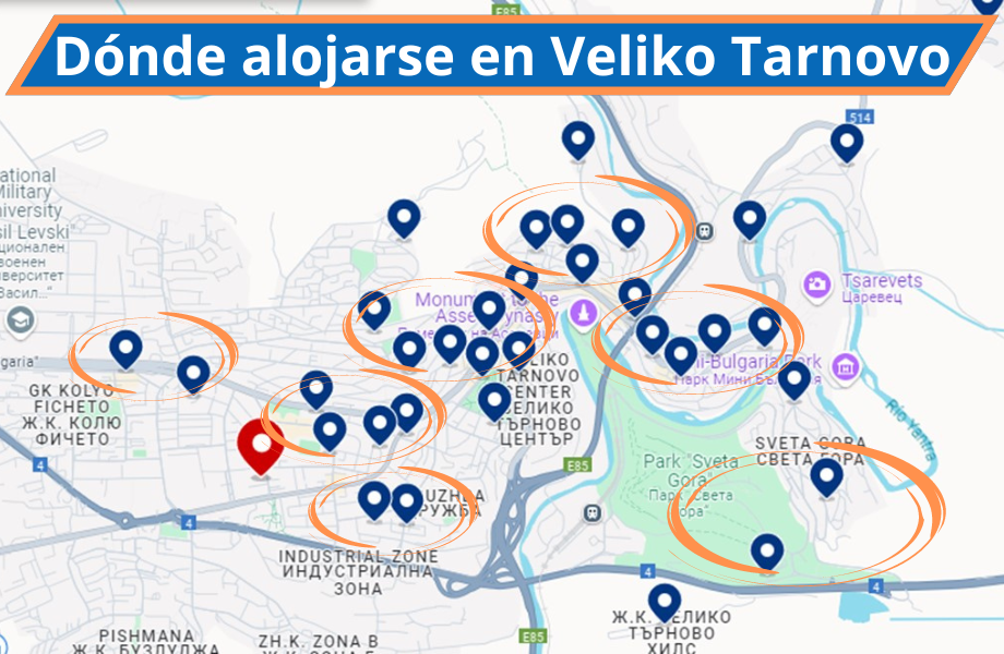 Dónde hospedarse en Veliko Tarnovo: Las mejores áreas y alojamientos