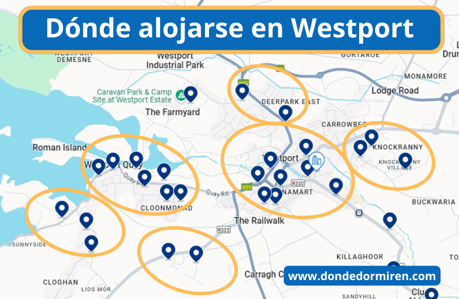 Dónde hospedarse en Westport, Irlanda: Principales Áreas y Alojamiento Recomendado