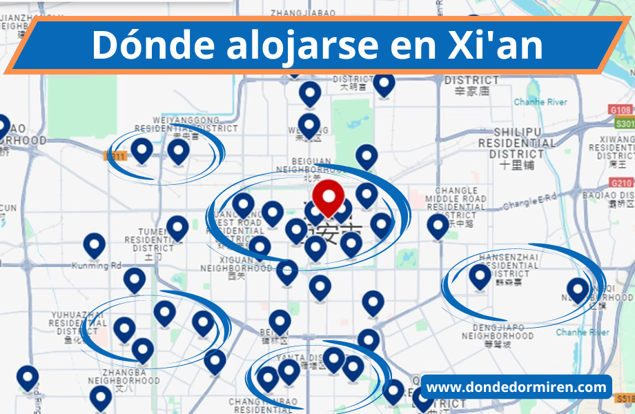 Dónde hospedarse en Xi’an, China: Mejores Áreas y Alojamientos