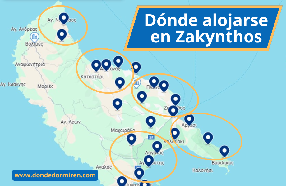 Dónde hospedarse en Zakynthos, Grecia: Las mejores áreas y alojamientos.